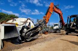 Rueda zanadora Simex para excavadora